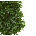 thumbnail image 2 of Indoor/Outdoor 60" Bay Leaf Cone Topiary Artificial Tree in Green/Black, 2 of 2