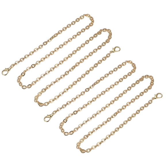 Unique Bargains 39'x0.22' Purse Chain Strap, 2Pack Purse Handle Shoulder Bag Replacement Strap, Gold
