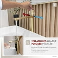 thumbnail image 3 of Stylish 12" Ht Single Handle Brushed Gold Vessel Bathroom Faucet B-122G, 3 of 13