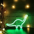thumbnail image 3 of Bonita luz nocturna de dinosaurio para niños, regalo, letreros de neón LED de dinosaurio, lámpara de dinosaurio para decoración de pared, decoración de dormitorio, decoración de fiesta en casa, decora, 3 of 5