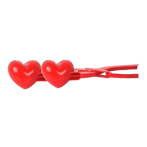 Heart snowball fabricante de snowball de plástico de invierno fabricante de snowball clip juguetes de molde al aire libre para niños