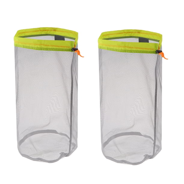 Bolsa de malla con cordón de 4 piezas, lavable, para secar ropa, ropa de gimnasio. L