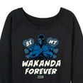 thumbnail image 3 of Marvel Black Panther - Valentine Be My Wakanda Forever - Women's French Terry Pullover Long Sleeve Shirt, 3 of 5