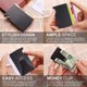 thumbnail image 4 of Carbon Fiber Wallet, Minimalist Aluminum RFID Blocking Men's Holder Metal Slim Wallet Cash Credit Card Holder with Money Clip (Aluminum Black), 4 of 5