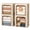 Beige, variant on 4 Pack 66L Clothes Storage Bins with Metal Frame, Foldable Organizer Box with Clear Window and Handles for Closet, 20x16x13 inch, Beige