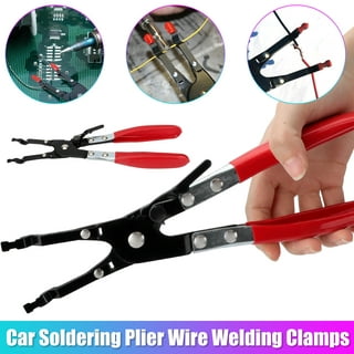 Geore Deror Soldering Plier,wire Clamp Tool, Metal Soldering Pliers,soldering  Plier Wire Welding Clamp Pickup Aid Tool For Automobile Maintenance Repa