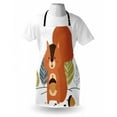 thumbnail image 4 of Squirrel Apron, Scandinavian Style Illustration of a Woodland with Trees Animal Holding an Acorn, Unisex Kitchen Bib with Adjustable Neck for Cooking Gardening, Adult Size, Multicolor, by Ambesonne, 4 of 4