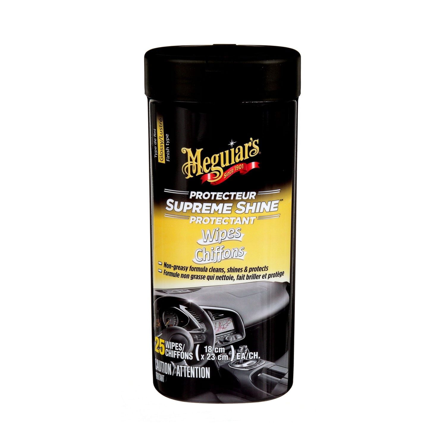 Meguiar's® Supreme Shine™ Protectant Wipes G4000C, 18 x 20 cm, 30 Wipes/Pack, Meguiar's® Wipes G4000C