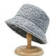 thumbnail image 1 of Gorro de pescador de color sólido, gorro de moda coreana para mujer, gorro de lavabo cálido a prueba de frío, gorro de peluche de lana de cordero con placa ligera, 1 of 6
