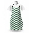 thumbnail image 3 of Aloha Apron, Exotic Evergreen Forest Pattern Monstera Leaves Jungle Foliage Brazil Nature, Unisex Kitchen Bib with Adjustable Neck for Cooking Gardening, Adult Size, Green and White, by Ambesonne, 3 of 4