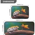 thumbnail image 3 of Toad and Butterfly Anti Fatigue Mats for Kitchen Floor,Set of 2 Non Skid Washable Waterproof Anti Kitchen Floor Mats for Kitchen Office Laundry Room Bathroom (19"x27"+19"x47") Home Decor, 3 of 7