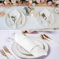 thumbnail image 2 of White Cloth Napkins, Modern Simple White Backdrop Washable and Reusable Dinner Napkins Set of 8, Table Napkin for Kitchen Party Birthday Wedding Hotel Housewarming 20"x20", 2 of 8