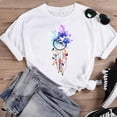 thumbnail image 4 of Camiseta de manga corta con estampado de dinosaurio para mujer, ropa con estampado de dibujos animados de los años 90, con cuello redondo, 4 of 5