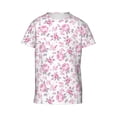thumbnail image 4 of Wukai Rose Flowers Youth Unisex Short Sleeve T-Shirt for Boys, Girls, Teens, and Kids-X-Small, 4 of 7