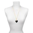 thumbnail image 3 of Delight Jewelry Acrylic Large Black Heart - Gold-tone Clip on Charm with Mini Year 2025, 3 of 4