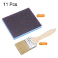 thumbnail image 3 of Uxcell 11 Pcs 100 x 120mm Bloque de Lijado 120-180 Grano Esponjas de Lijado de Doble Uso, Azul, 3 of 7