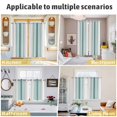 thumbnail image 6 of Teal Aqua Stripes Kitchen Curtains Small Short 39 Inch Length, Minimalist Abstract Vertical Lines Grommet Top Bedroom Living Room Curtains, Light Filtering Cafe Curtain Drapes 2 Panels Set 55''x39'', 6 of 9