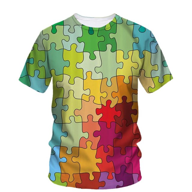 T-Shirts Graphiques de Jeux Amusants Tendance pour Unisexe Été Mode Décontractée Personnalité Imprimée harajuku Col Rond Surdimensionné