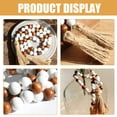 thumbnail image 6 of 2 Pcs Pallet Wood Bead Pendant Bedroom Decore Reusable Farmhouse Garland Beaded Tree Wooden Tray Tassel Wall Hanging, 6 of 6