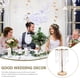 thumbnail image 3 of Florero alto, centro de mesa de boda para mesa, florero con lámpara de araña, centro de mesa de cristal, decoración de mesa, 3 of 8