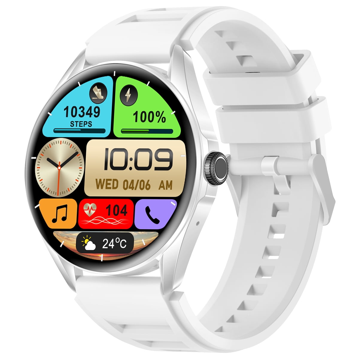 Garmin vívomove® Trend Smartwatch, Peach Gold Bezel, Ivory Case