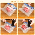 thumbnail image 6 of YEERSWAG® Portable Handheld Vacuum Sealer Machine,USB Rechargeable Mini Automatic Food Vacuum Pump with 5 Reusable Vacuum Bags,60Kpa Powerful Suction for Meat, Fruit,Vegetable and Snack Food Storage, 6 of 10
