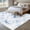 Blue, variant on Round Area Rug 3 Ft, Green Beige Spring Floral Washable Non-Slip Circle Carpet for Living Room/Bedroom, Luxury Botanical Summer Low-Profile Small Floor Mats Collection Rugs for Indoor