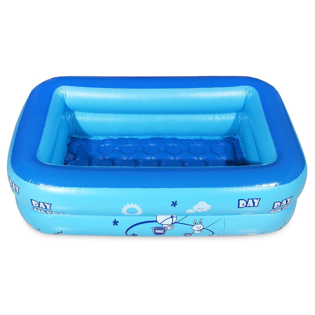 Buoy Ect. Baby Kids Inflatable Swimming Bath Pool with Foot Air Pump Pit Balls