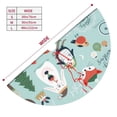 thumbnail image 3 of Sikiie Christmas Winter Animals 30-48 inches {designName} Print Christmas Tree Skirt Snowman Xmas Tree Skirt with Edge Christmas Decorations for Holiday Party36", 3 of 7