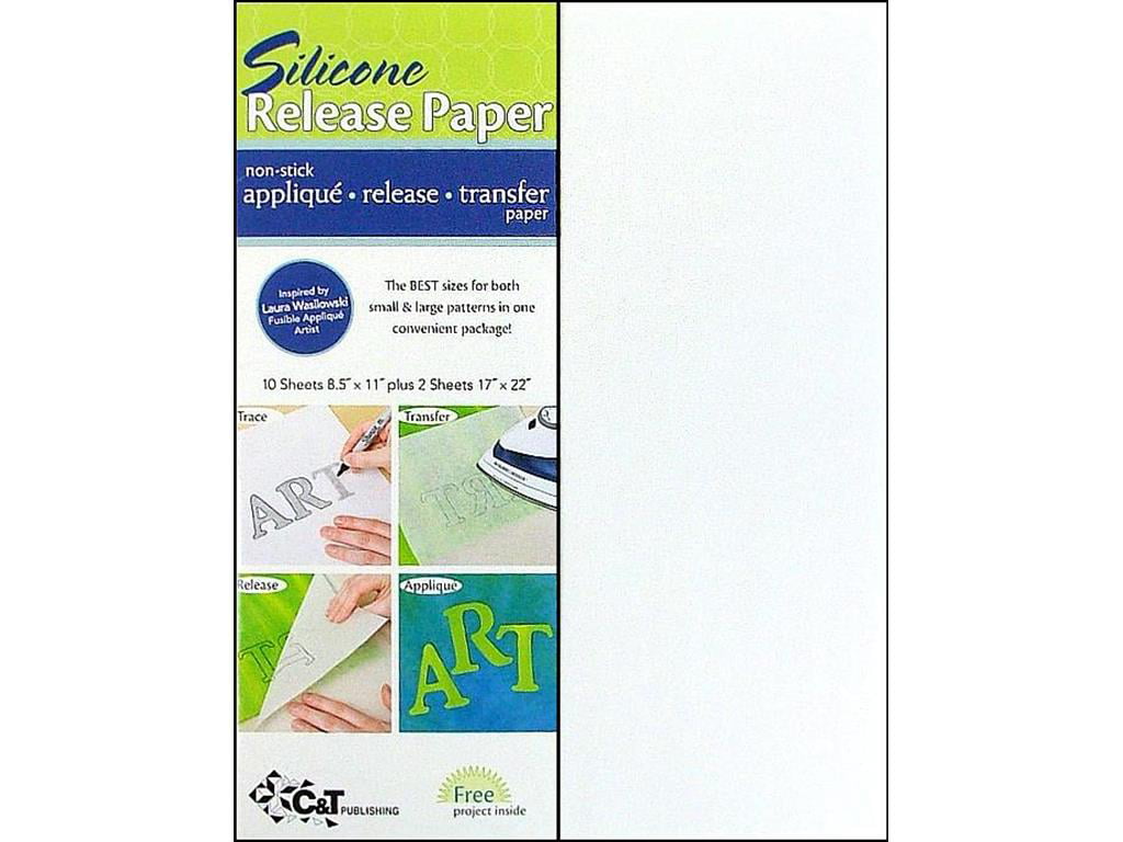 Silicone Parchment Paper for Heat Transfer Applications 8.5"x11" 50 SHEETS 