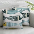 thumbnail image 3 of JEUXUS  Throw Pillow Cover Decorative Square Cushion Cases for Home Sofa Bed and Chair, 3 of 5