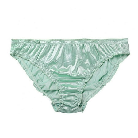 Xmarks Sexy Underwear for Women Frozen Silk Seamless Panties with Silky Tactile Touch Green