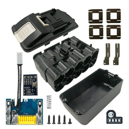 

BL1830 10 x 21700 Battery Case PCB Charging Protection Circuit Board Shell Box BL1860 for 18V 3.0Ah 9.0Ah House