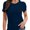 Navy blue, variant on Short Sleeve T Shirts Women Summer Tops Crewneck Tees