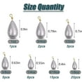 thumbnail image 2 of XUCP-Bass Casting Sinker Weights Pure Lead Drop Shot Fising Sinker Rig Saltwater Bell Fishing Weights with Tackle Box Size 1/8oz, 3/16oz, 1/4oz, 3/8oz, 1/2oz, 3/4oz, 1oz, 2 of 4