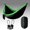 Black, variant on Portable Illuminated Hammock for Camping, Includes Hanging Kit, Suitable for Two People, Without Battery