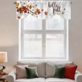 thumbnail image 2 of Maple Leaves Fall Tie Up Valance Curtains for Windows, Kitchen Curtains Window Treatments, Thanksgiving Botanical Branches Wooden Short Window Shades Valances for Bedroom Bathroom Cafe 54"x18", 2 of 8