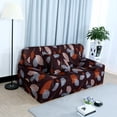 thumbnail image 2 of REGALWOVEN Stretch Spandex Sofa Cover 4 Seat Floral Couch Slipcover Multicolor Leaves, 2 of 8