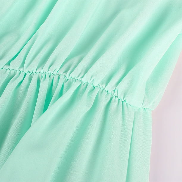 green emerald velvet dress Powder Blue Ruffle High Low Midi Dress