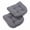Steel Grey, variant on Blazing Needles 93184-1CH-TW-GY 19 in. U-Shaped Twill Tufted Dining Chair Cushion, Steel Grey
