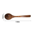 thumbnail image 3 of Japanese Style Wooden Spoons Set - Long Handle Wood Soup & Serving Spoons For Cooking, Mixing & Eating, Natural Teakwood Utensils For Kitchen & Dining (18Cm), 3 of 6