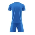 thumbnail image 4 of ATOGUTA Activewear Set for Boys Size 4-16 Years Loose Athletic Performance Crew Neck T-Shirt and Short Outfits Light Blue, 4 of 5