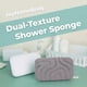 thumbnail image 2 of Esponja de ducha MyHomeBody, exfoliante de doble textura, 2 unidades, 2 of 6