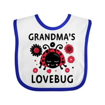 Inktastic Valentine's Day Grandma's Lovebug Girls Baby Bib