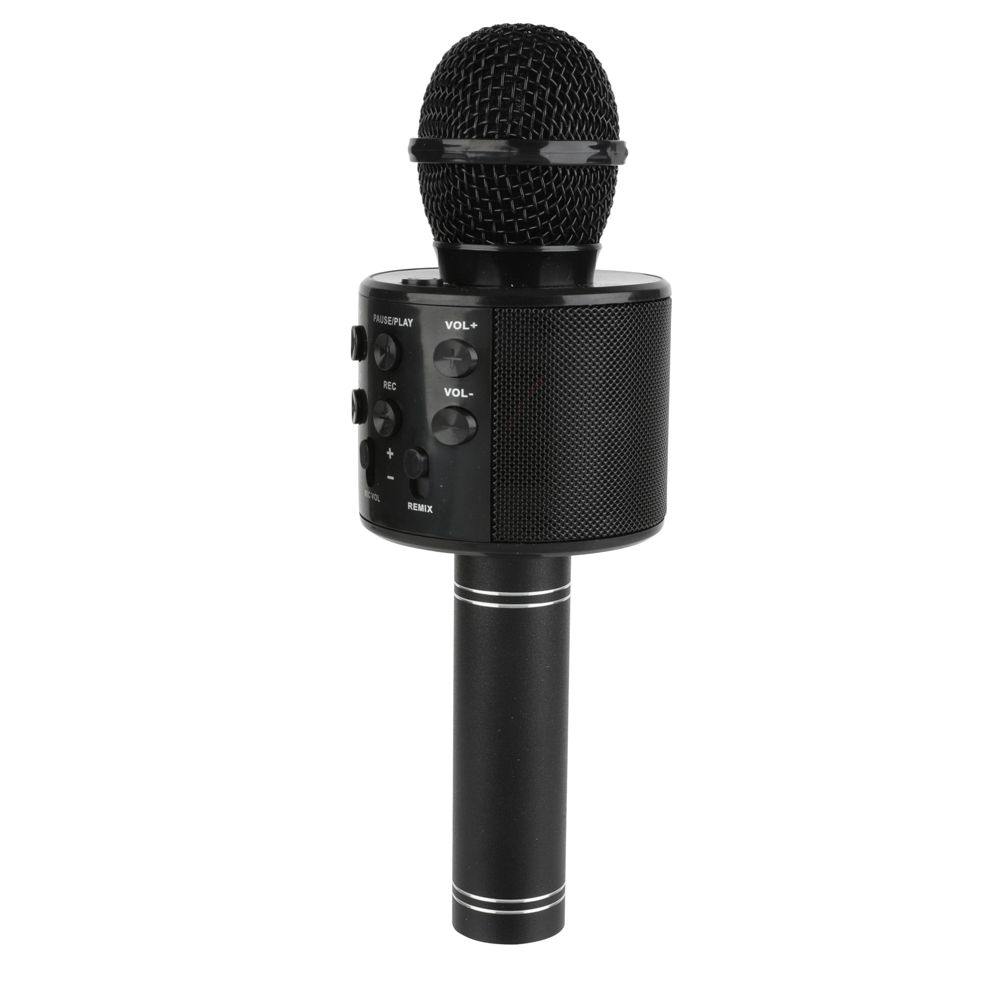 DIKTOOK Wireless Bluetooth Karaoke Microphone for Kids Adult Singing,  Portable Handheld Karaoke Machine Speaker with Record Function (Black) 