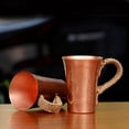 thumbnail image 4 of Wollet Pure Copper Cups Set of 2, Handcrafted Copper Drinking Cups (10-11.8 oz),  Heavy Gauge, Hand Hammered, 4 of 6