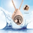 thumbnail image 6 of Teardrop/Heart Urn Necklaces for Ashes Tree of Life Memorial Ashes Lockets for Women Men Hollow Memorial Keepsake Mini Urn, 6 of 7