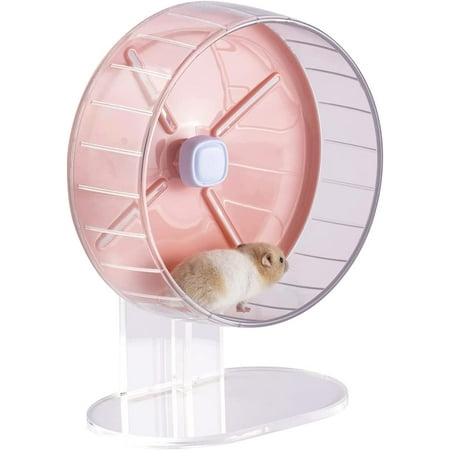 Image showcasing NETSENG Silent Candy-Color Hamster Wheel with Height-Adjustable Base ...