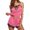 Hot Pink, variant on Elegant Women's Lace Hollow Out Sleepwear Set Comfortable Two Piece Pajamas For Lounging And