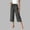Gray, variant on Fnooota Women's Capri Pants, Relaxed Fit Straight Leg Casual Elastic Waist Summer Capris Beige Size S-2XL